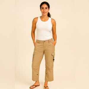 KÜHL Legendary Roll-Up Cargo Hiking Pants Women’s Size 8 Tan Outdoor